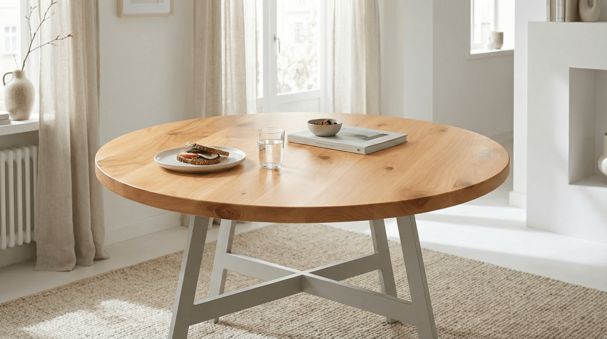 Knotty Alder Round Tabletop | Custom Wood Top NY – Hardtwood Knotty Alder Round Tabletop | Custom Wood Top NY – Hardtwood