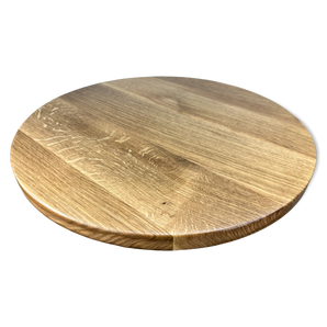 White Oak Face Grain (Wide Plank) Round Wood Tabletops