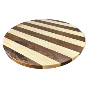 Walnut & Maple Face Grain (Wide Plank) Round Wood Tabletops